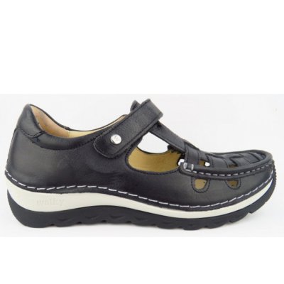 Wolky Zambezi Oxford black Sandale in schwarz