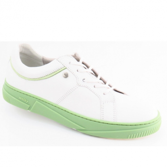 Wolky Pull Savana Leder Sneaker in weiss