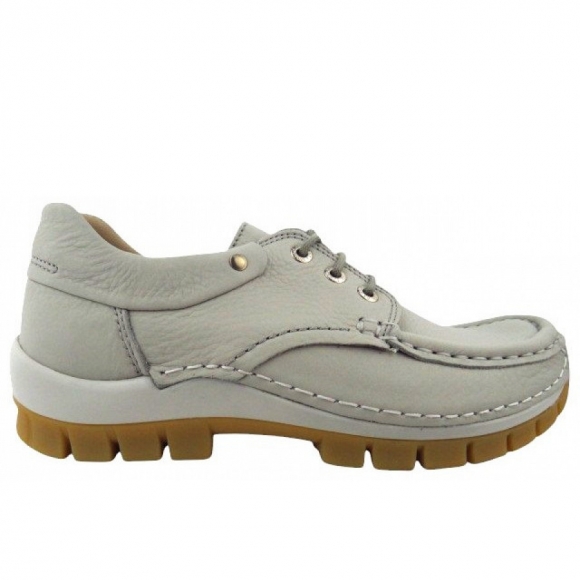 Wolky Fly Velvet lth light grey Schnürer in light grey