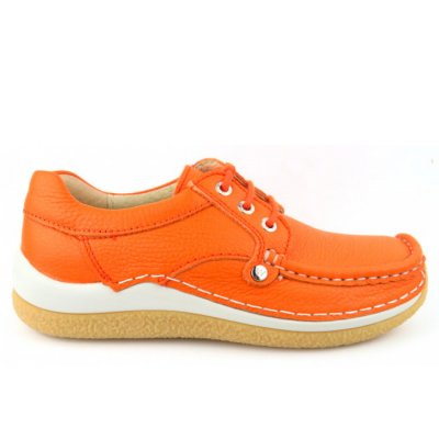 Wolky Taranta Floater lth orang sportlicher Schnürer in light orange