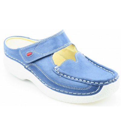 Wolky Roll Slipper denim Clogs in denim Wolky Roll Slipper denim Clogs in denim