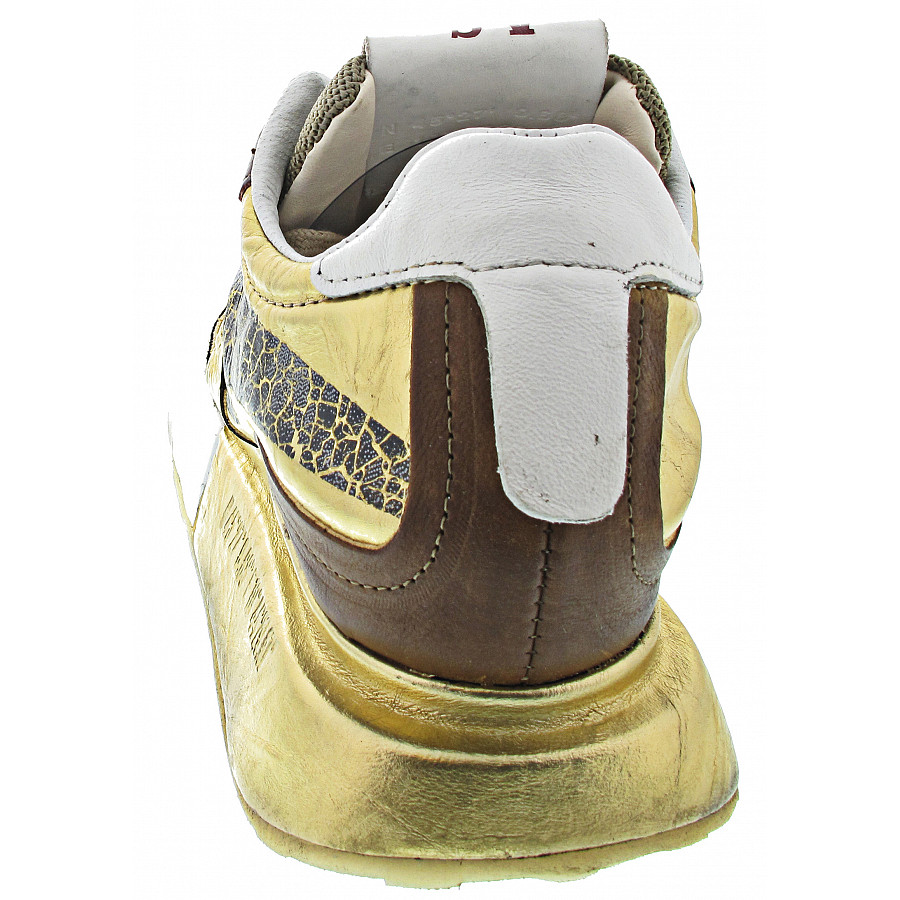 A.S.98 Sneaker low in gold -schwarz