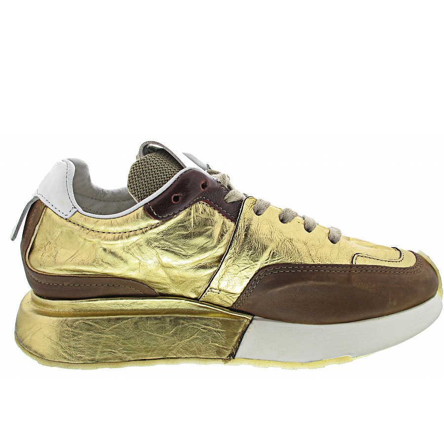 A.S.98 Sneaker low in gold -schwarz