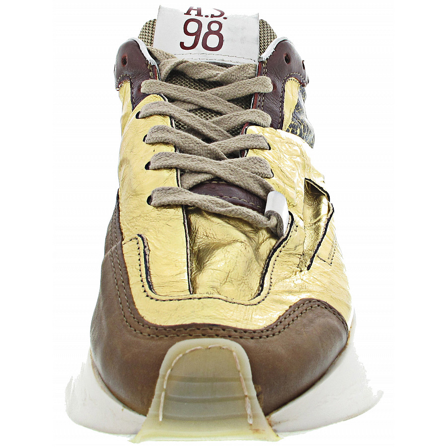 A.S.98 Sneaker low in gold -schwarz