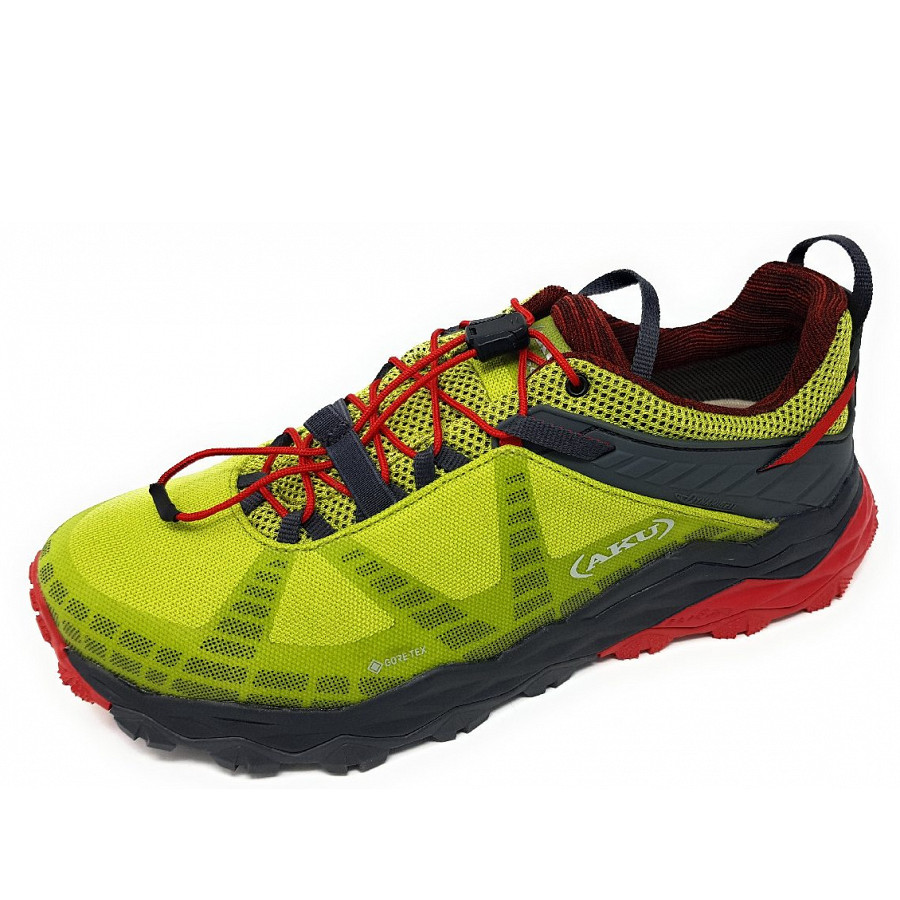 AKU Fly Rock GTX Wanderschuh in 704- Lime / Red