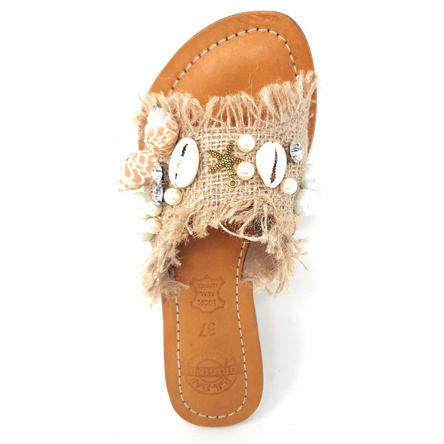 BaliBali shell star Pantolette in beige