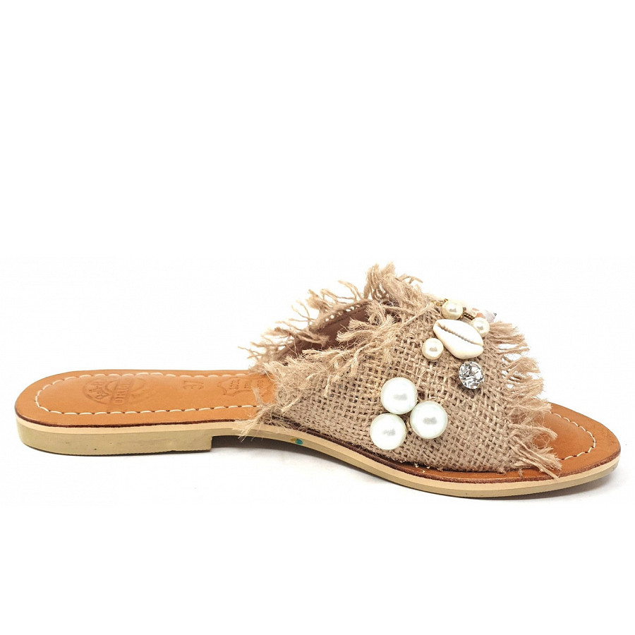 BaliBali shell star Pantolette in beige