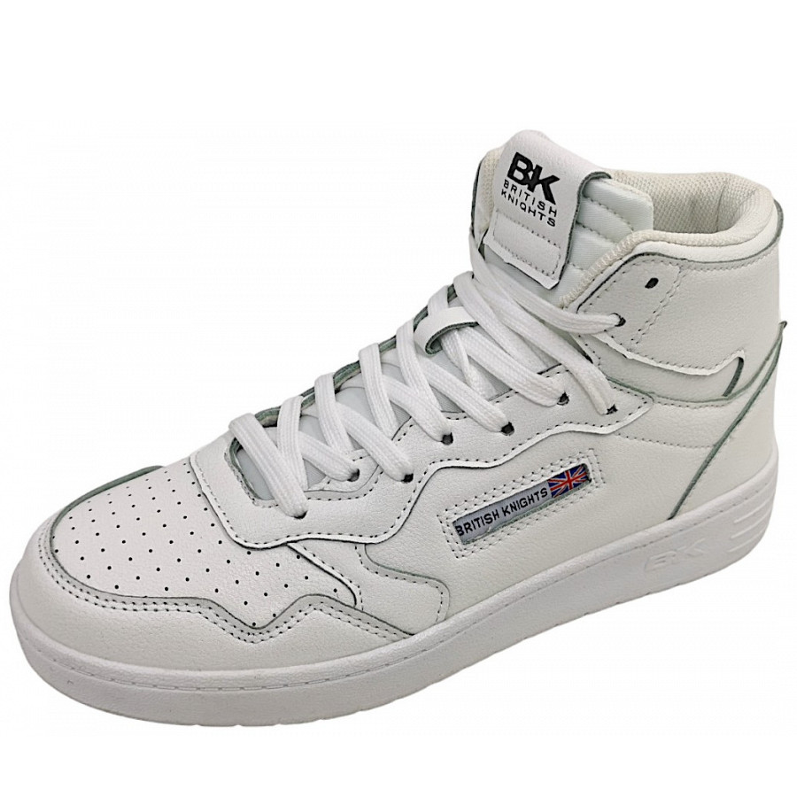 British Knights Noors Mid Schnürstiefel in 08 white/white