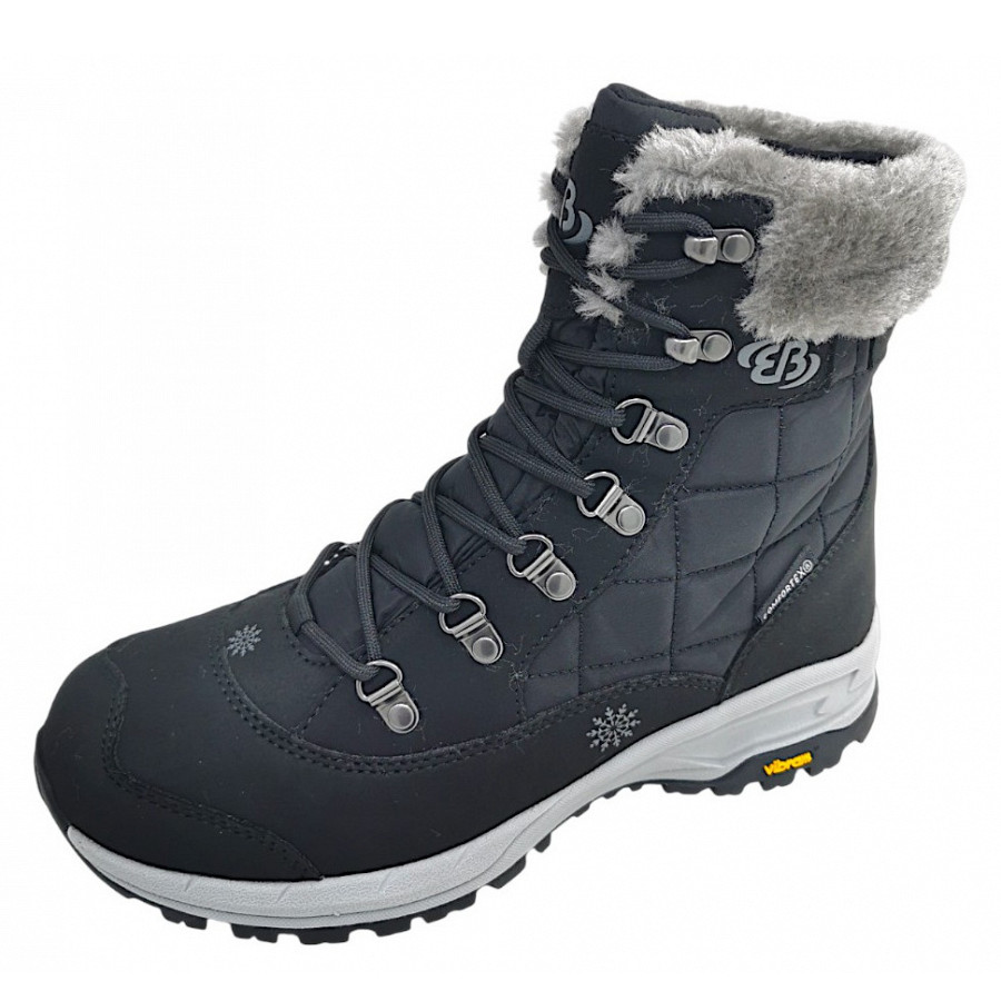 Brütting Himalaya Schnürstiefel in schwarz/grau 7019
