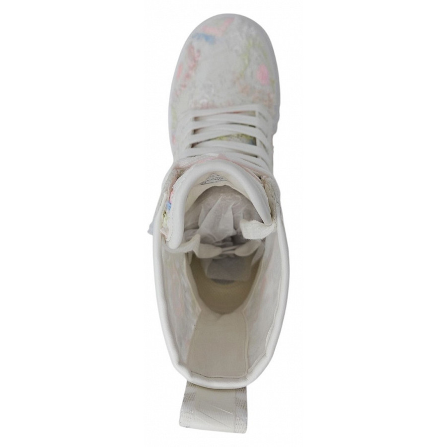 Buffalo Sommerstiefel Stiefel in white rose blue