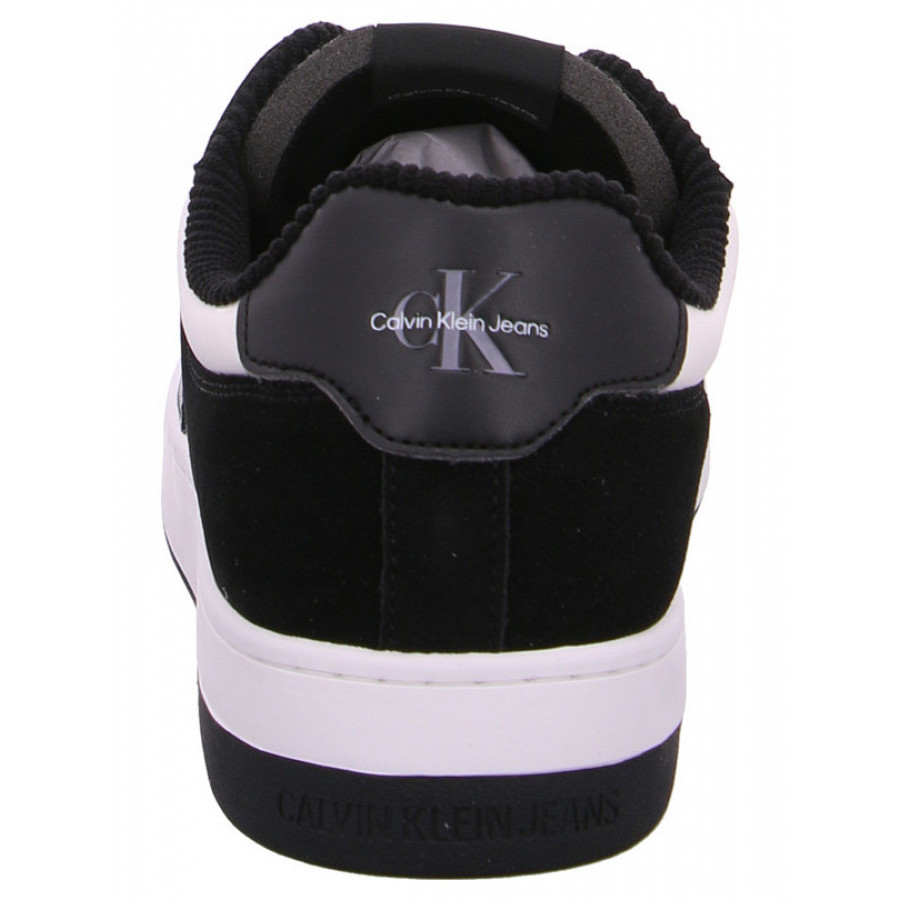 Calvin Klein Basket Cupsole Sneaker in 00W black creamy white