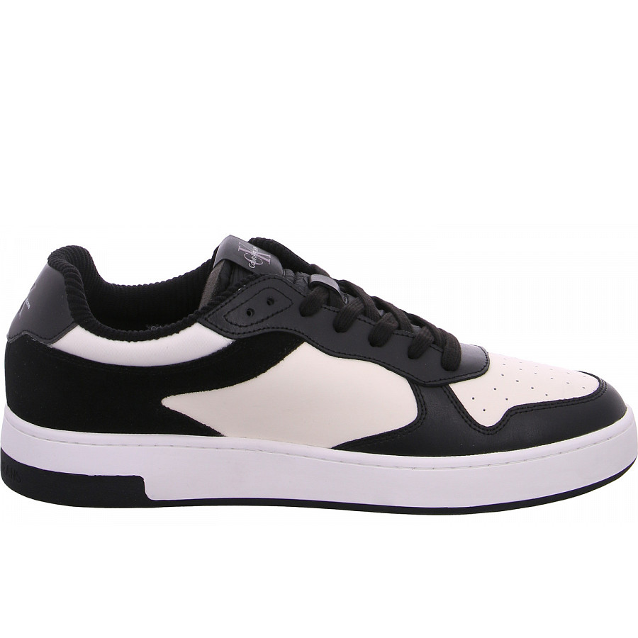 Calvin Klein Basket Cupsole Sneaker in 00W black creamy white