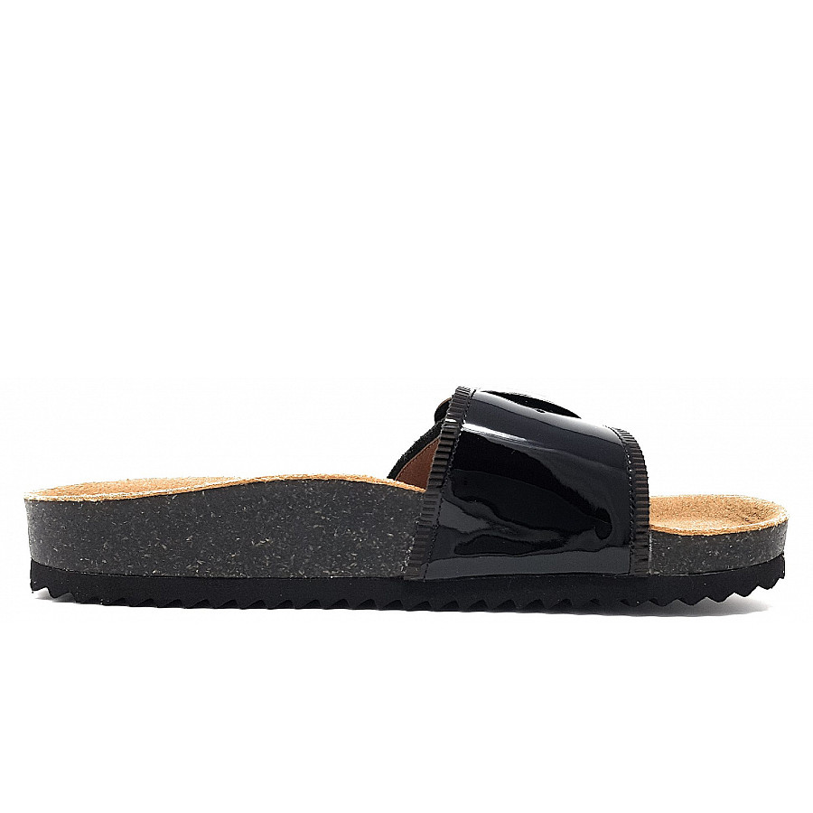 Caprice Pantolette in 018 Black Patent