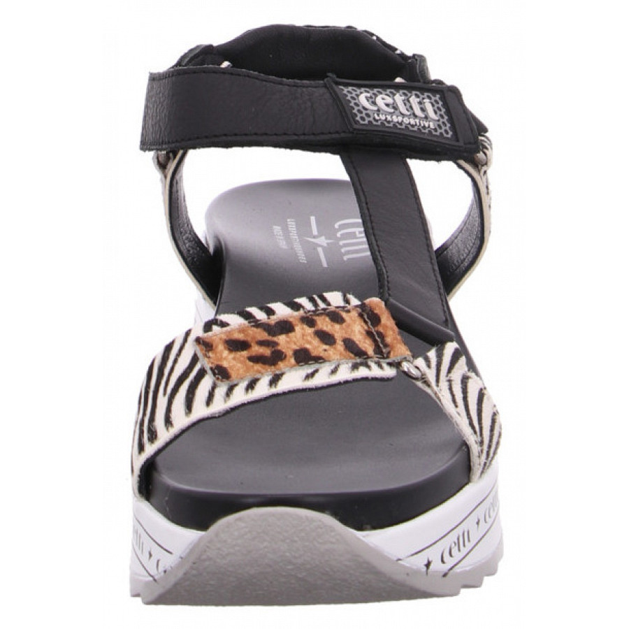 Cetti Sandalette in zebra leo multi