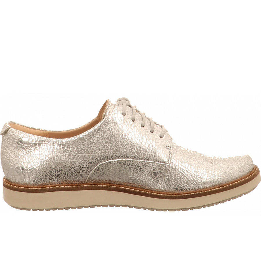 Clarks glick darby Schnürer in silber, platin