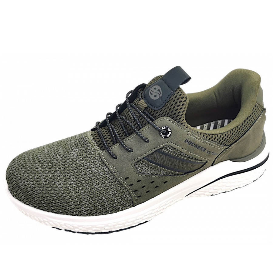 Dockers by Gerli sportlicher Schnürer in khaki/khaki 850