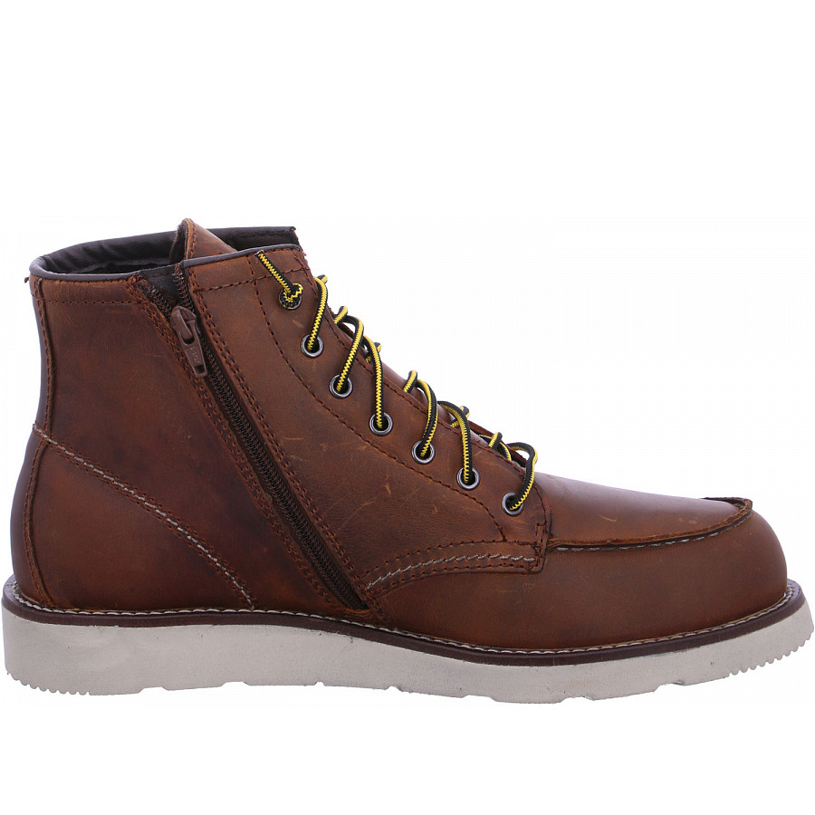 Fusion Schnürstiefel in cognac