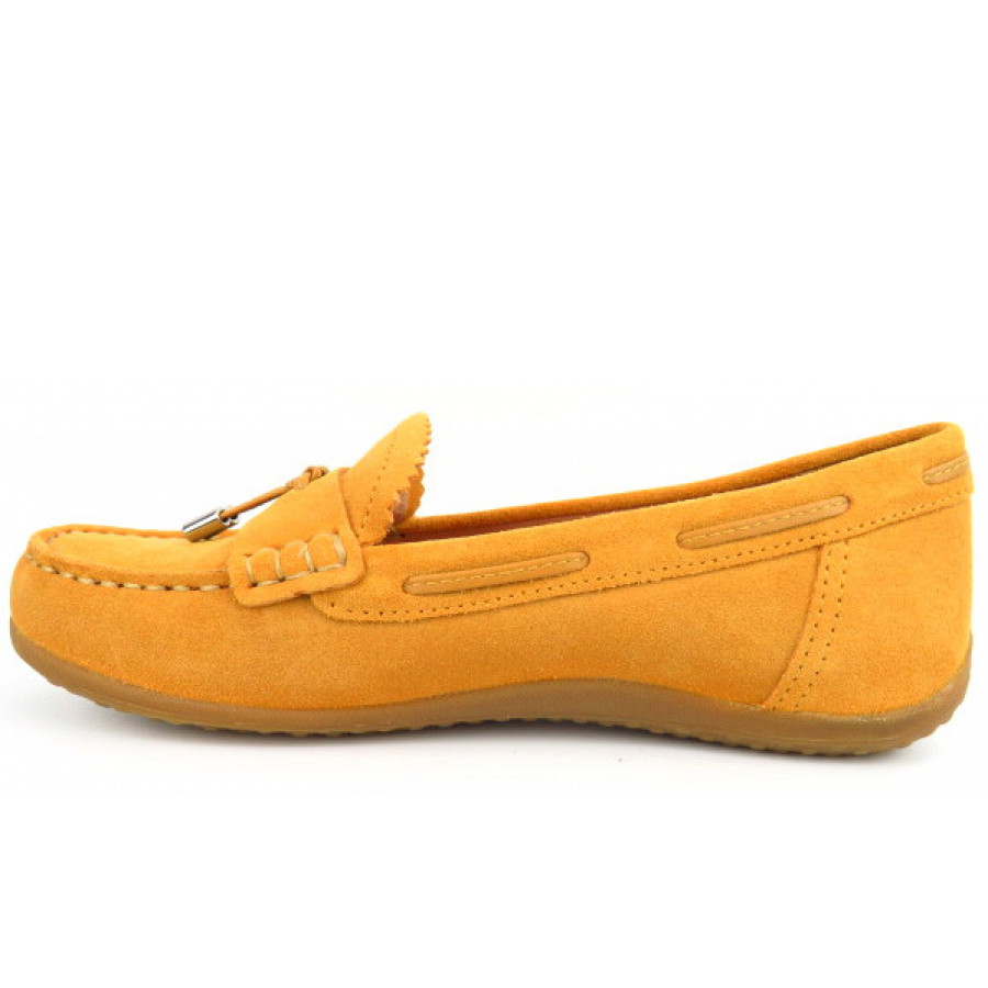 Geox D VEGA MOC A mustard Slipper in MUSTARD
