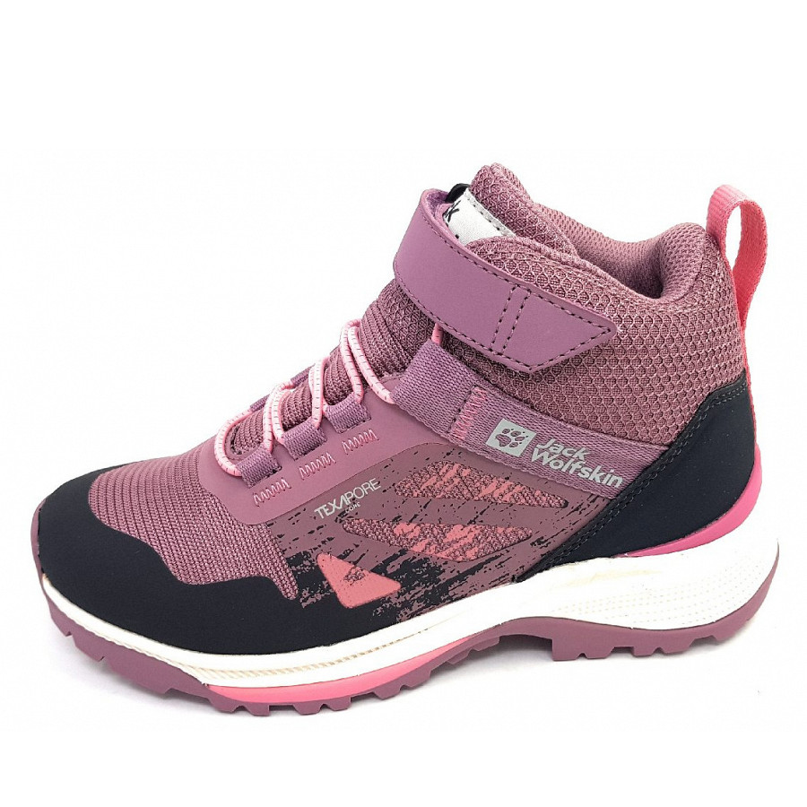 Jack Wolfskin Villi Hikers Tex. Mid K Schnürstiefel in Mauve
