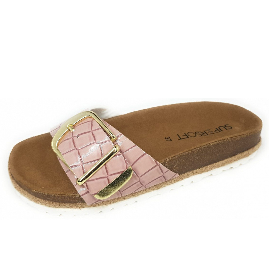Jane Klain Pantolette in 561 lt. pink/rose