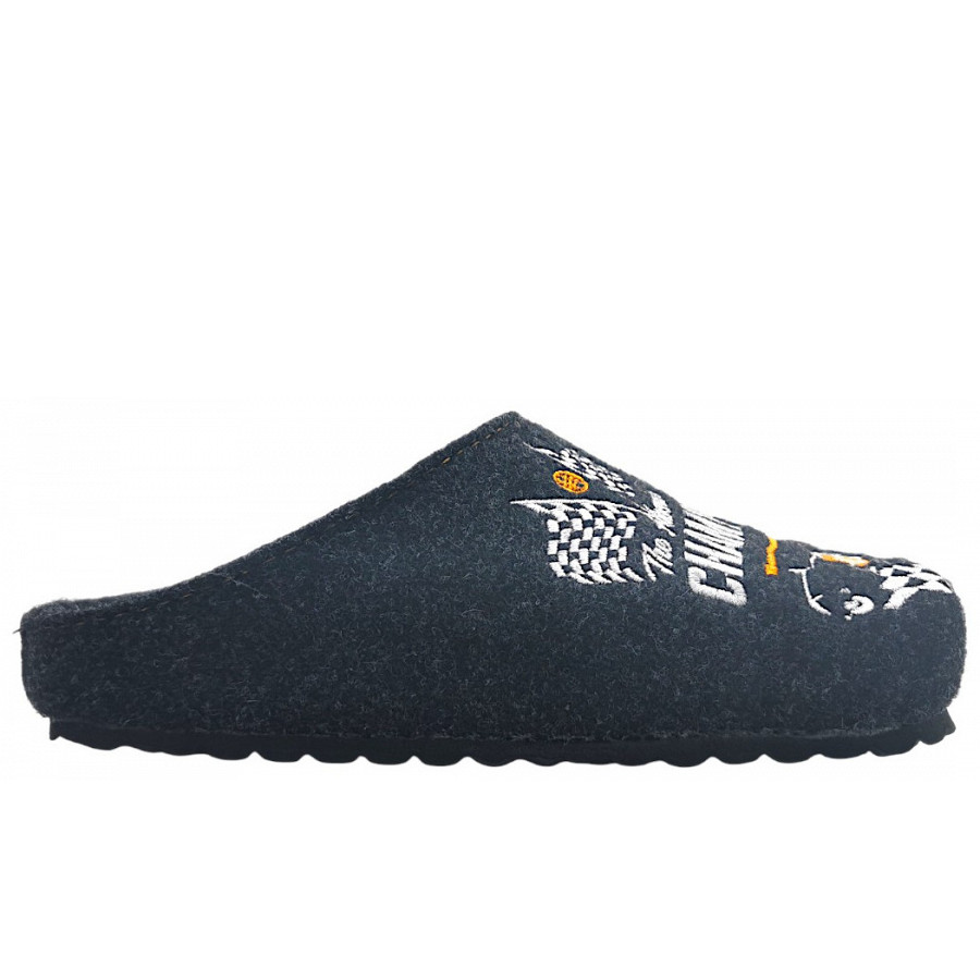 Jane Klain Hausschuh in dk. grey 258