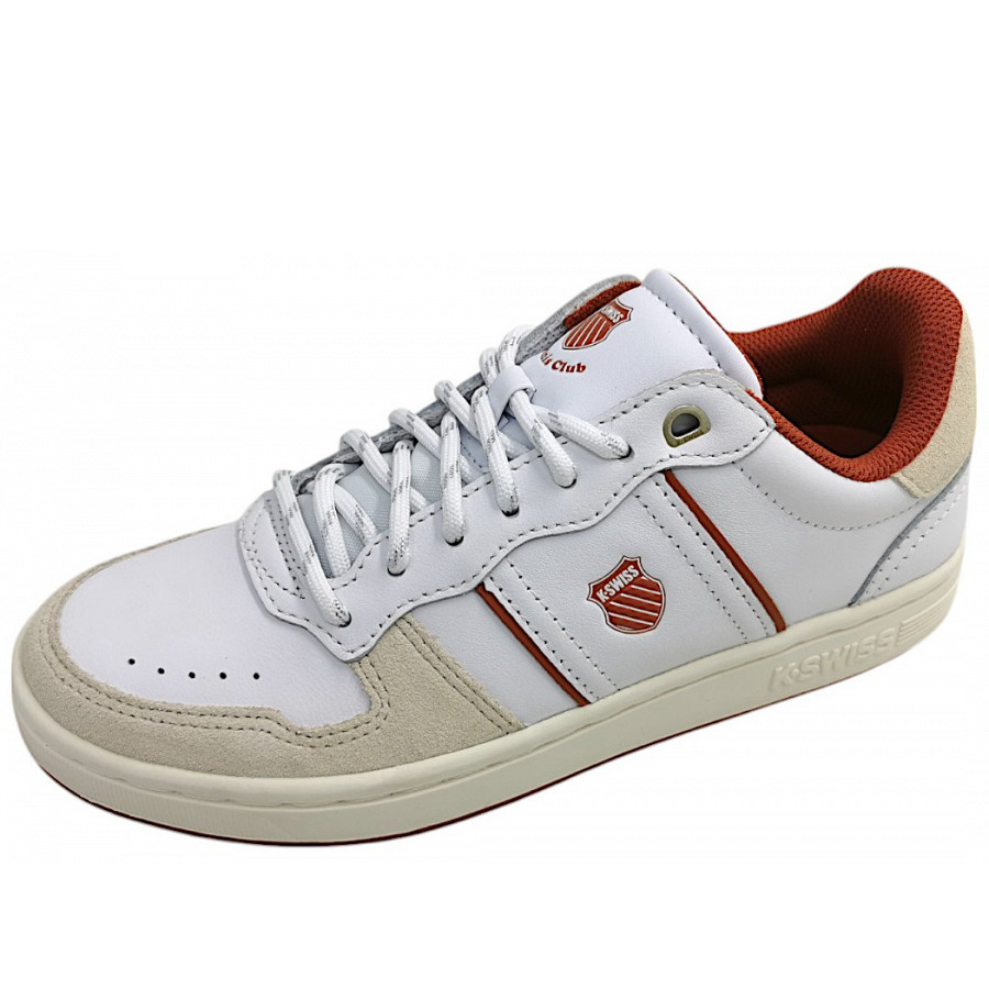 K-Swiss Lozan Match TC sportlicher Schnürer in white/baked clay 132