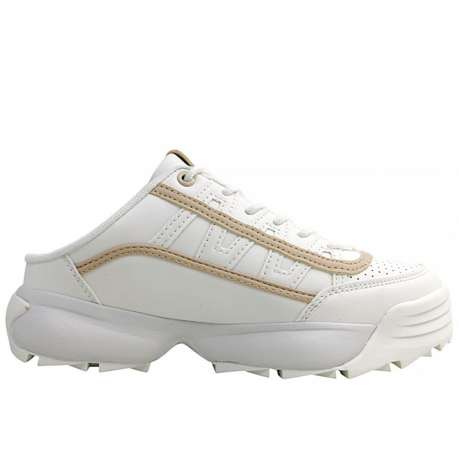 Kappa Clogs in White/Beige