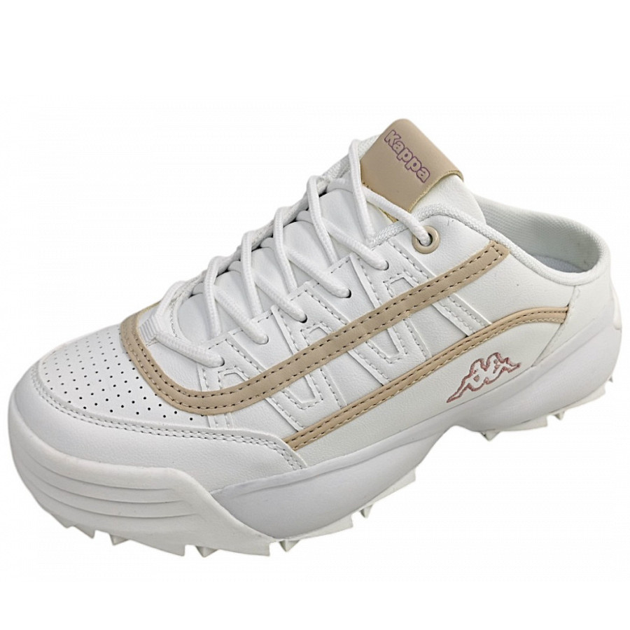 Kappa Clogs in White/Beige