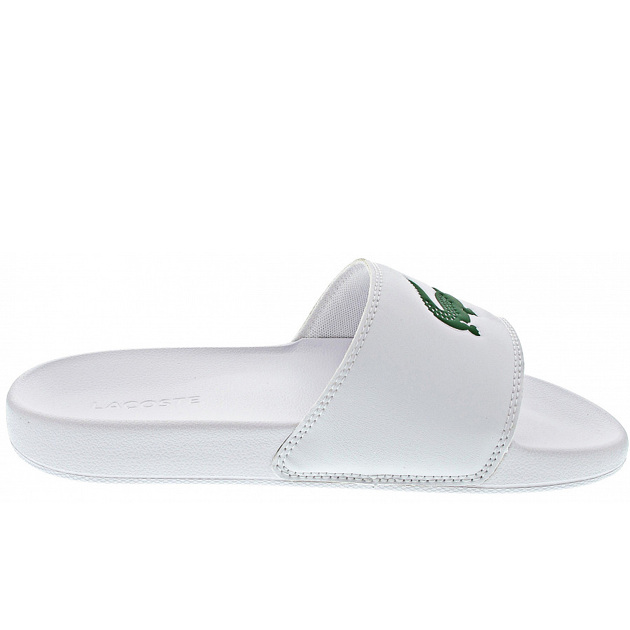 Lacoste Serve Slide 0.0 Pantolette in wht-grn