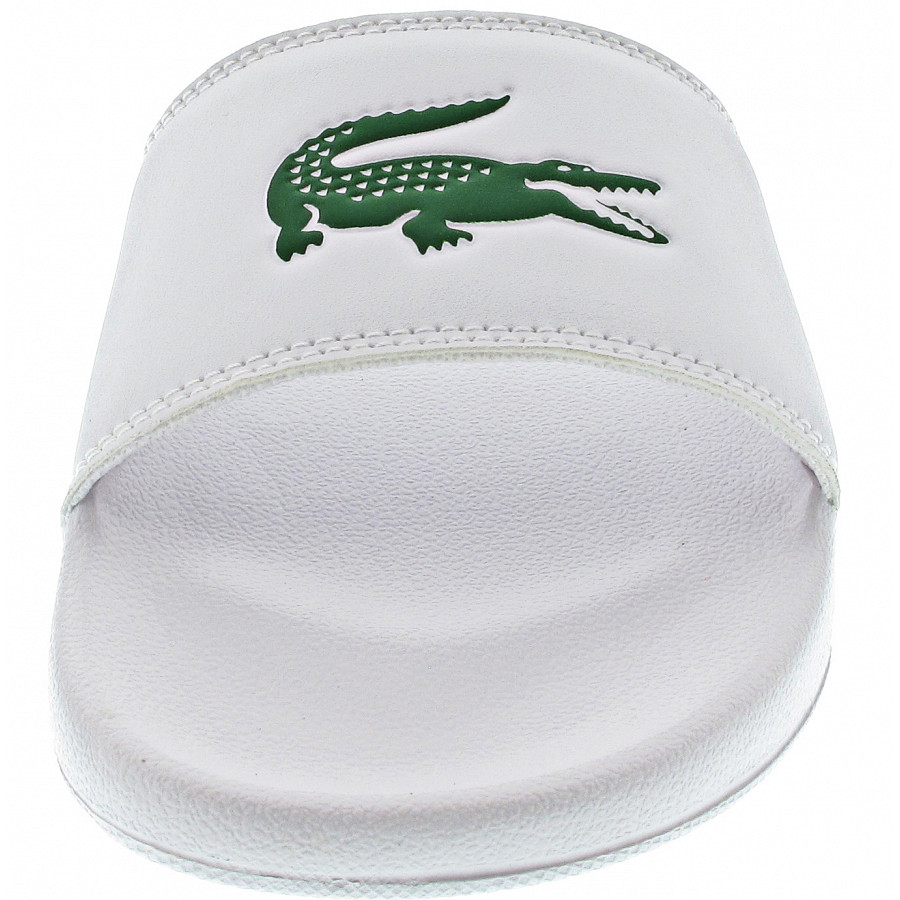 Lacoste Serve Slide 0.0 Pantolette in wht-grn