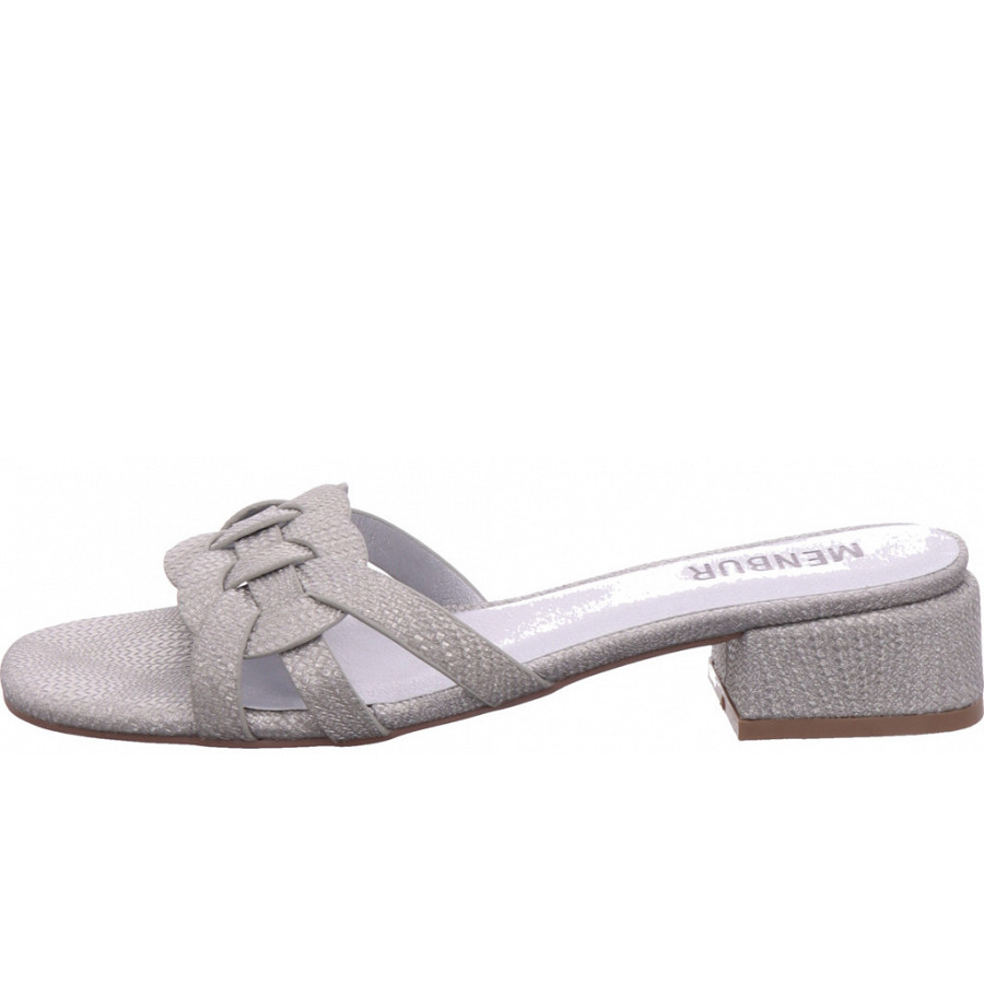 Menbur Pantolette in silber
