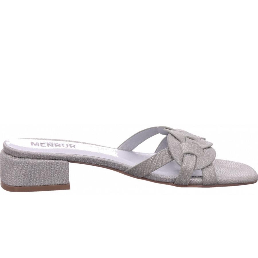 Menbur Pantolette in silber
