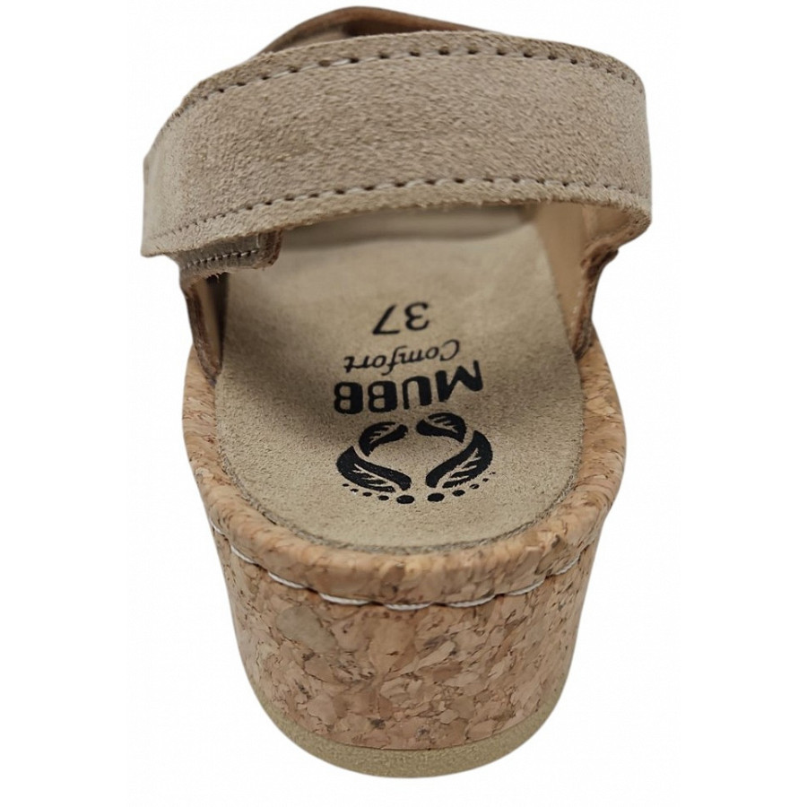 MUBB-Comfort Sandale in capuccino