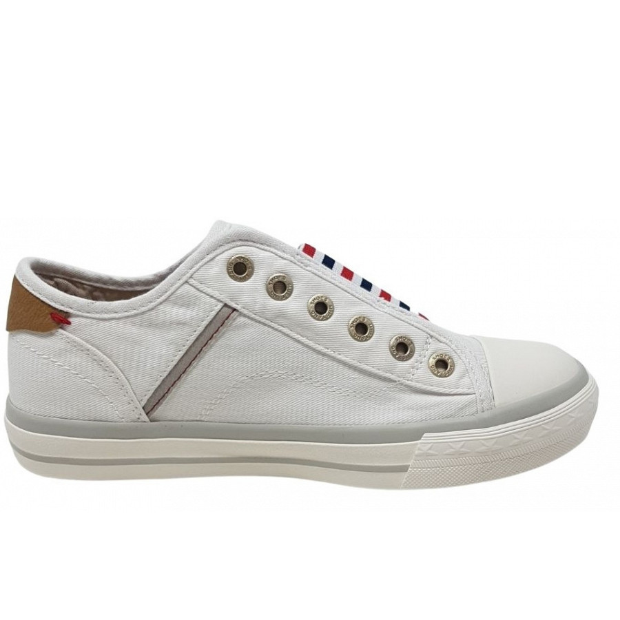 Mustang Leinenschuh in WEISS