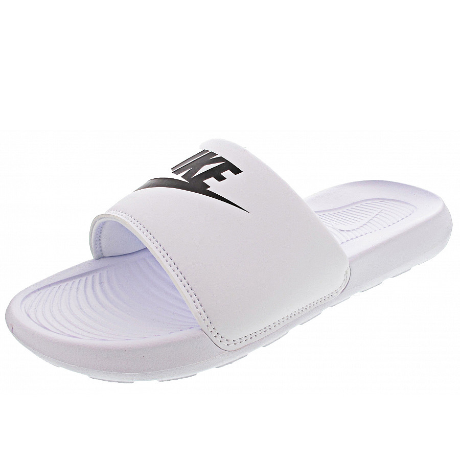 Nike W Victori One Slide Pantolette in white-black-white
