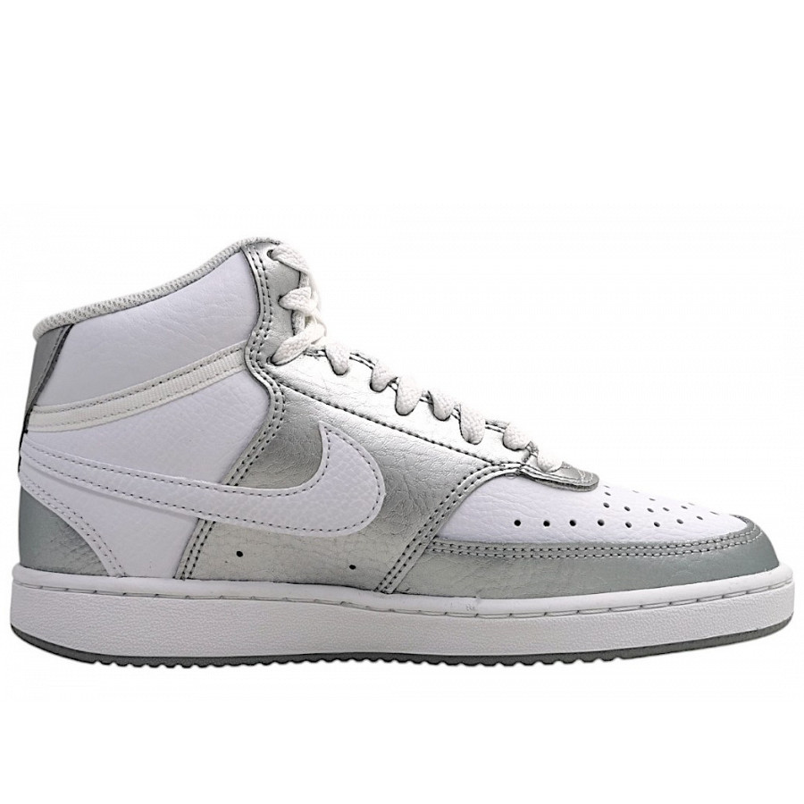 Nike Court Vision MID Stiefel in 108 white silver