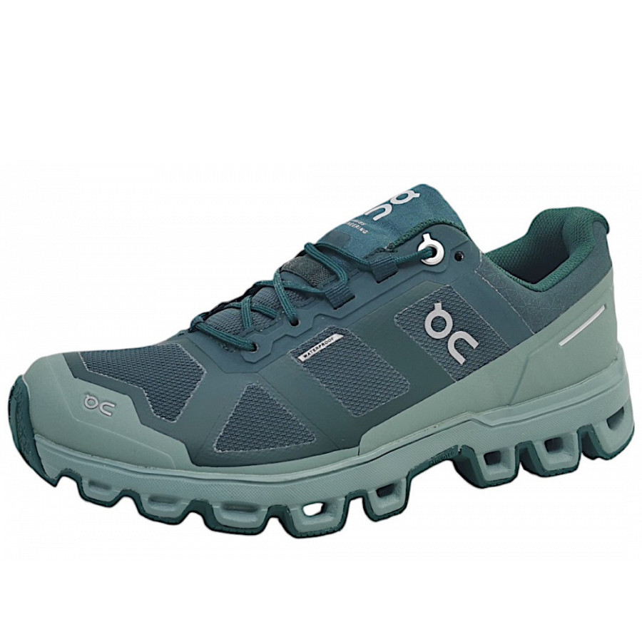 On Cloudventure Waterproof Wanderschuh in juniper/sea