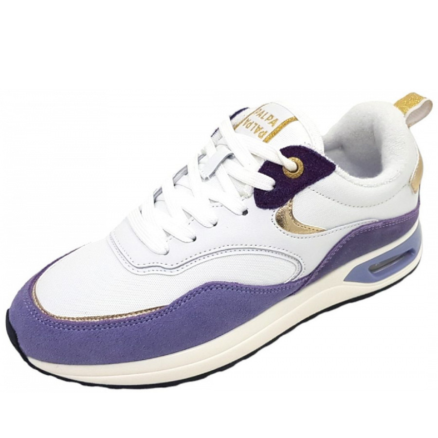 Palpa Sneaker low in white/ lila