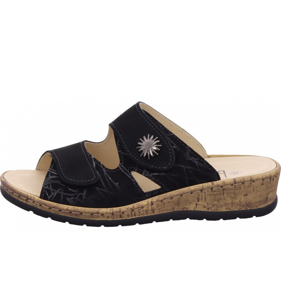 Portina Pantolette in schwarz
