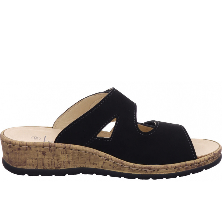Portina Pantolette in schwarz