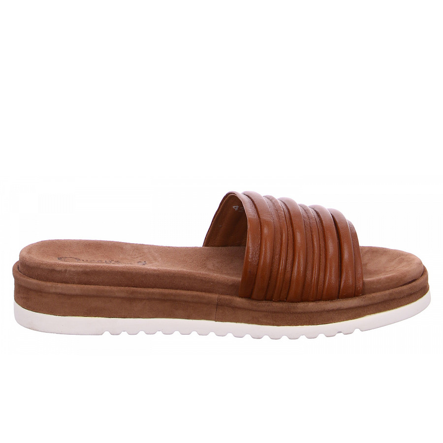 Queens Pantolette in dk.tan
