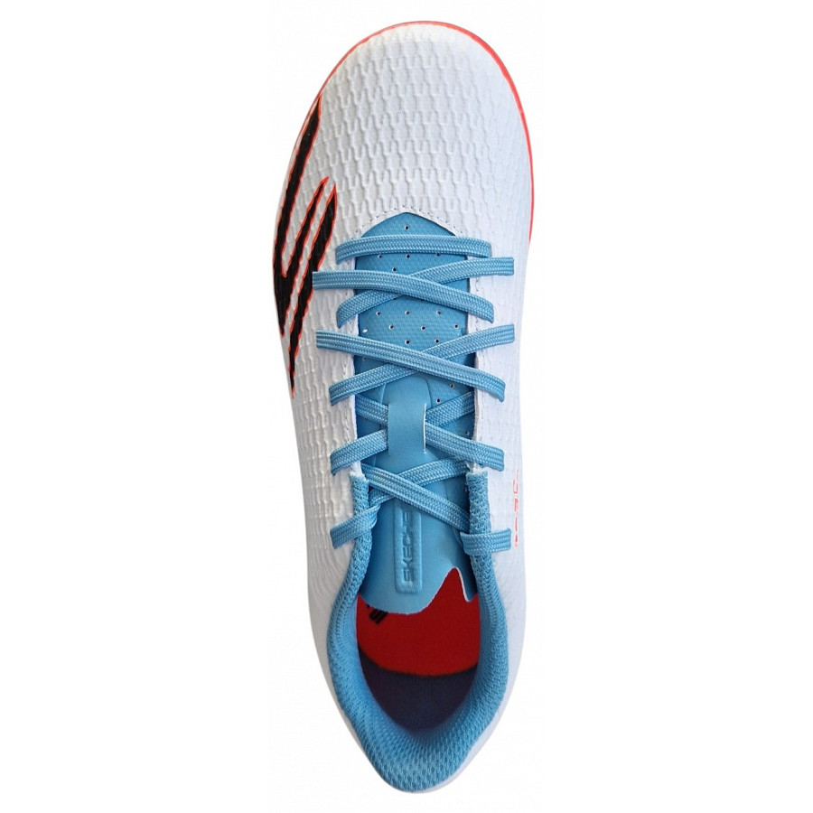 Skechers SKX-2Jr. Td.IC Fußballschuh Halle in white turq pink