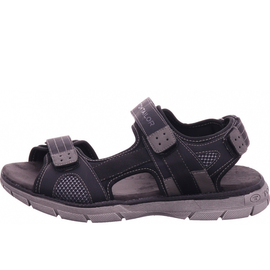 Tom Tailor Sandale in schwarz