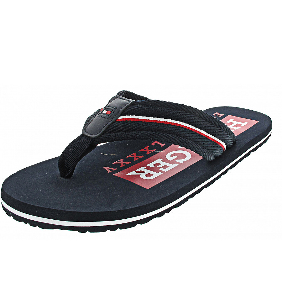 Tommy Hilfiger Corporate Hilfiger Beach Zehentrenner in desert sky