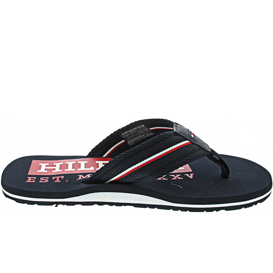 Tommy Hilfiger Corporate Hilfiger Beach Zehentrenner in desert sky