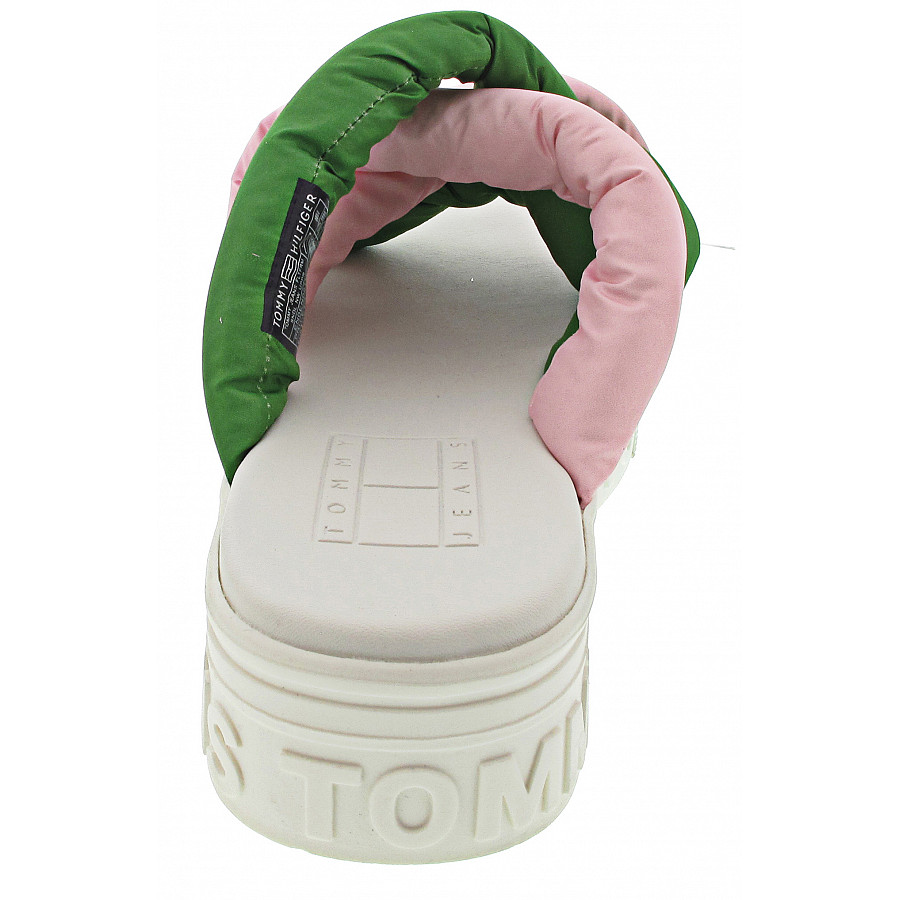 Tommy Jeans Fltfrm Sndl Nw Uppr Pantolette in coastal green