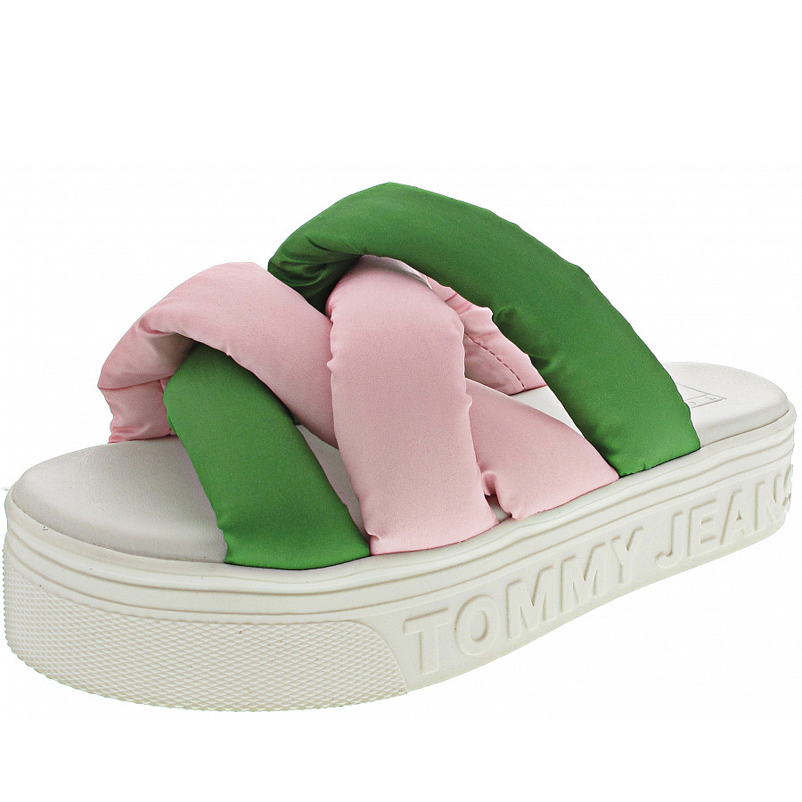 Tommy Jeans Fltfrm Sndl Nw Uppr Pantolette in coastal green