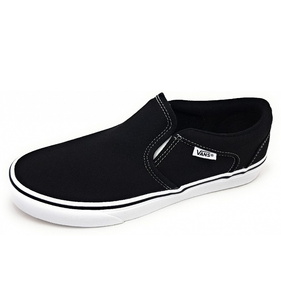 Vans Asher Slipper in black/ white