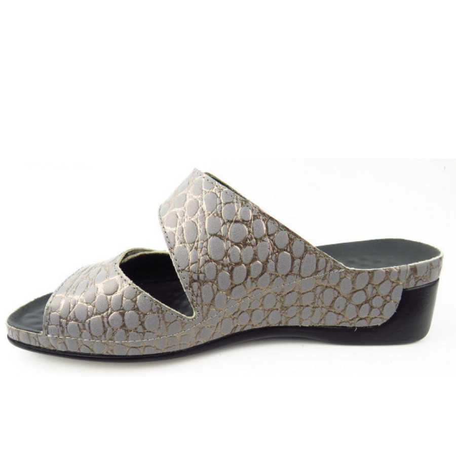 Vital Tina Reptil steel Pantolette in Repitl steel